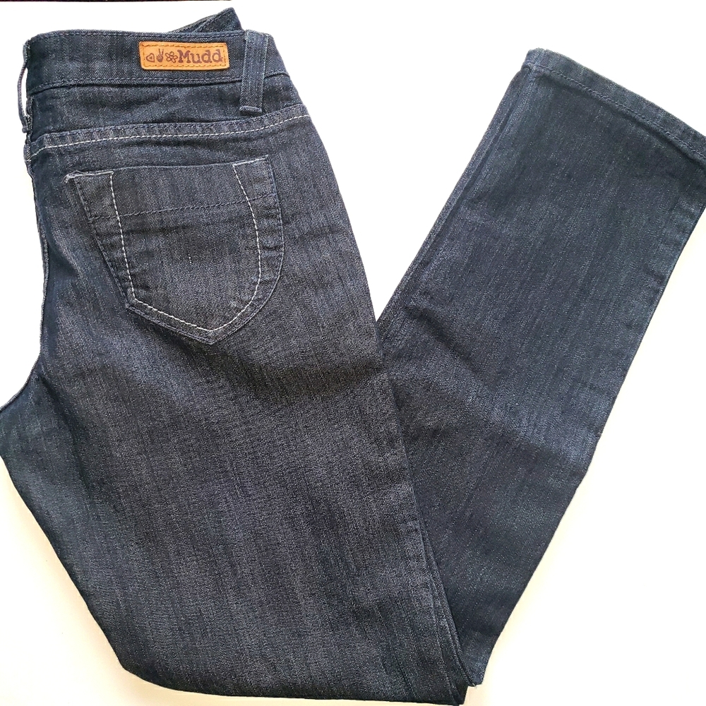 Mudd Skinny Jeans Juniors Sz 9 Dark Wash Stretch Denim Womens